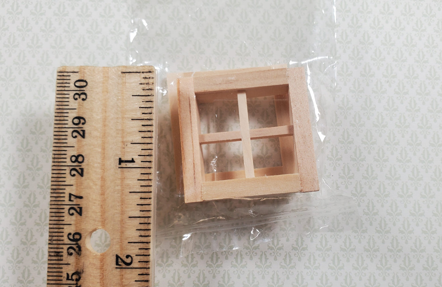 Dollhouse HALF SCALE 1:24 Window with Interior Trim Wood H5004 Houseworks