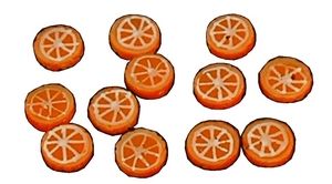 Dollhouse Orange Slices Set of 12 1:12 Scale Miniature Food Kitchen Fruit Snacks