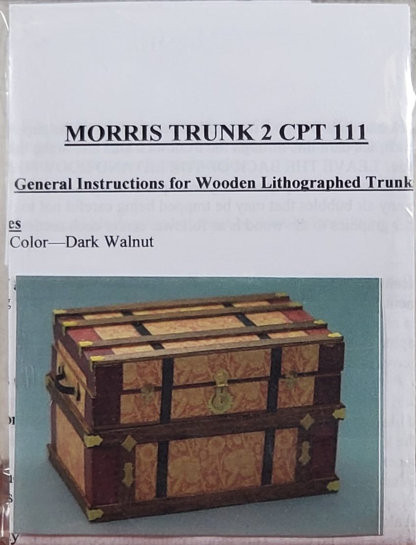 Dollhouse Miniature DIY Trunk Kit William Morris Antique Style 1:12 Scale CPT111