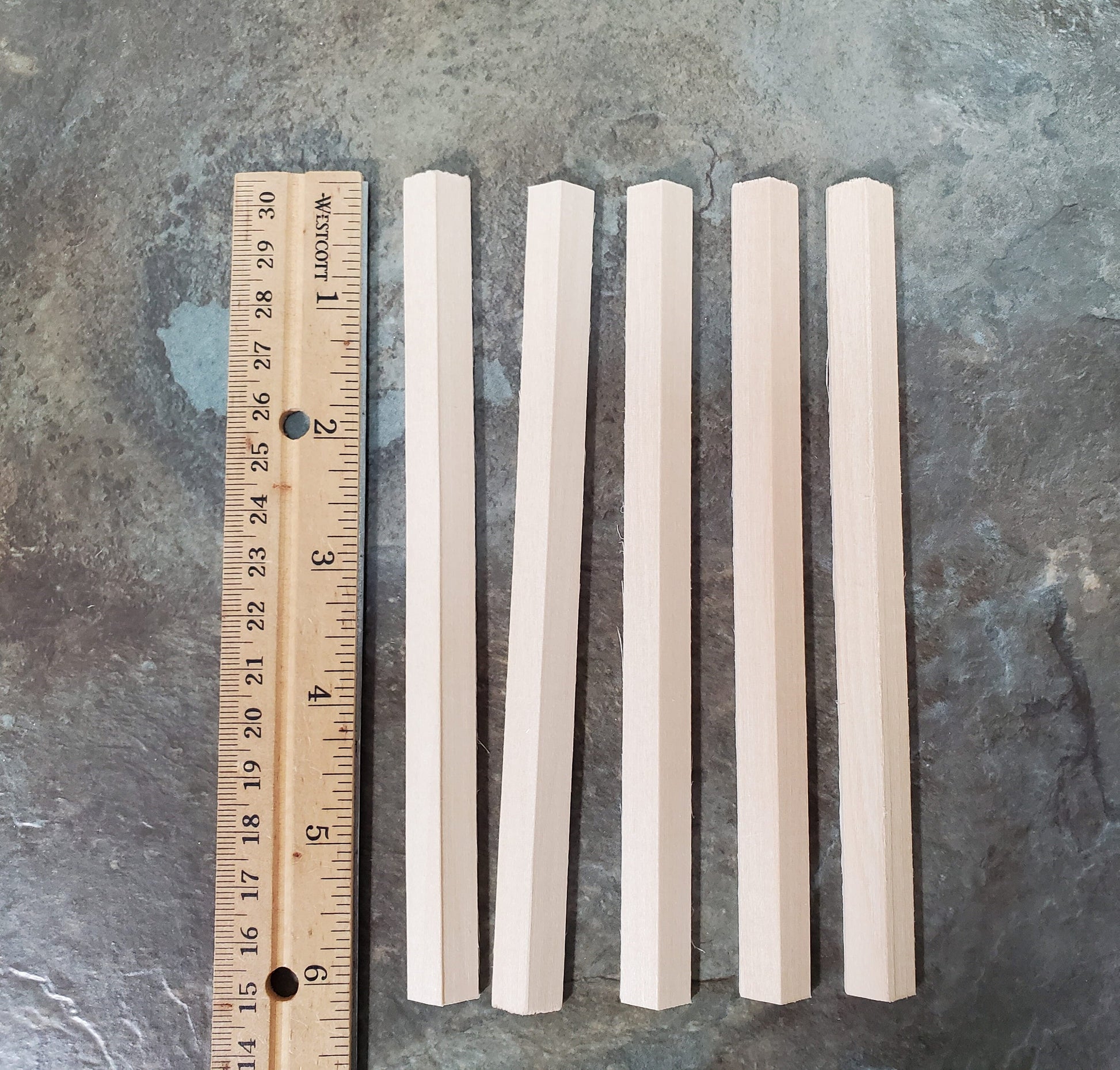 120 Degree Angle for Roof Trim 3/8" x 3/8" x 6" long Scrap Pieces (5) NE1084 Scale Model Building