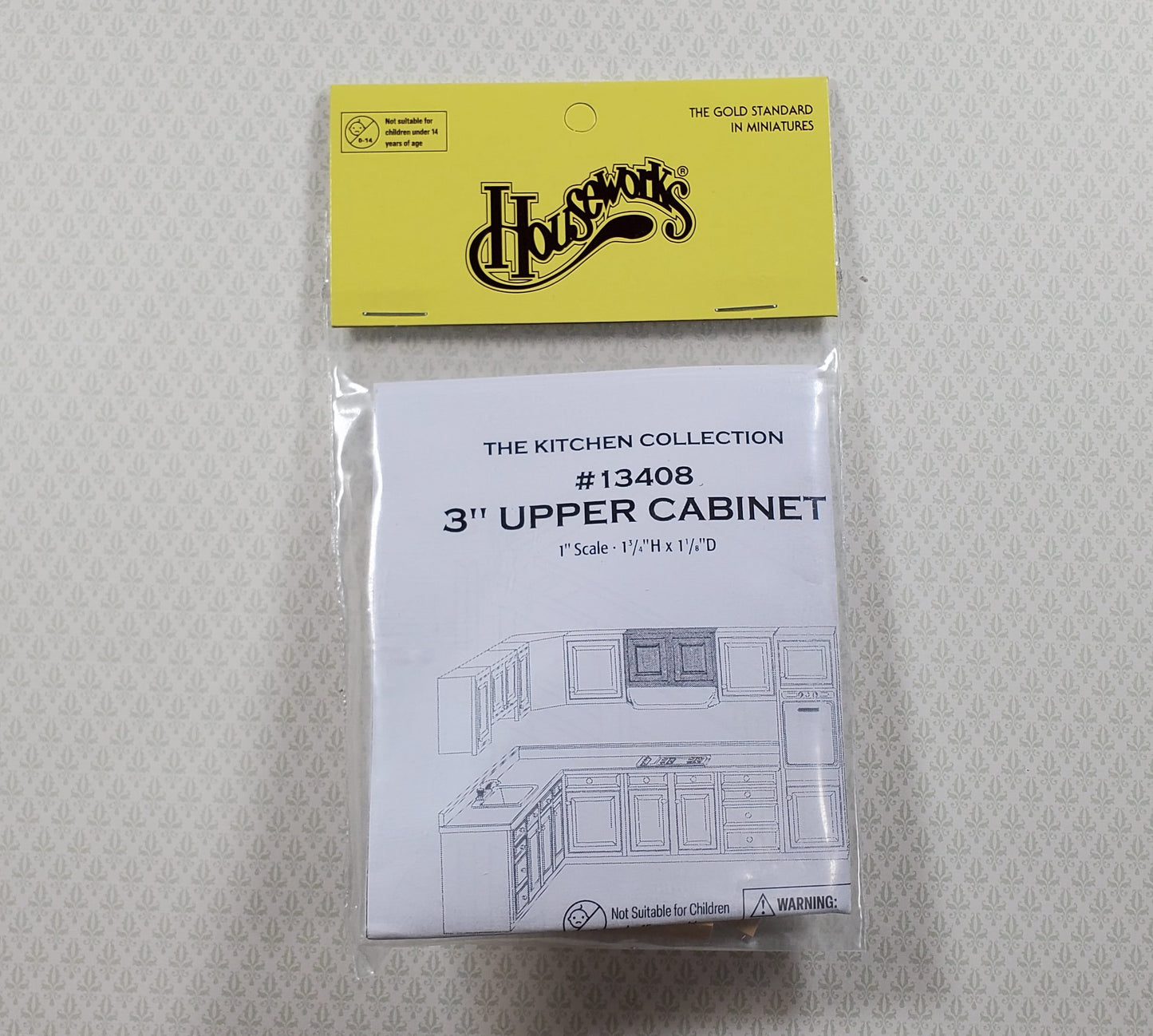 Dollhouse Upper Cabinet DIY Kit 1:12 Scale Miniature Houseworks 13408