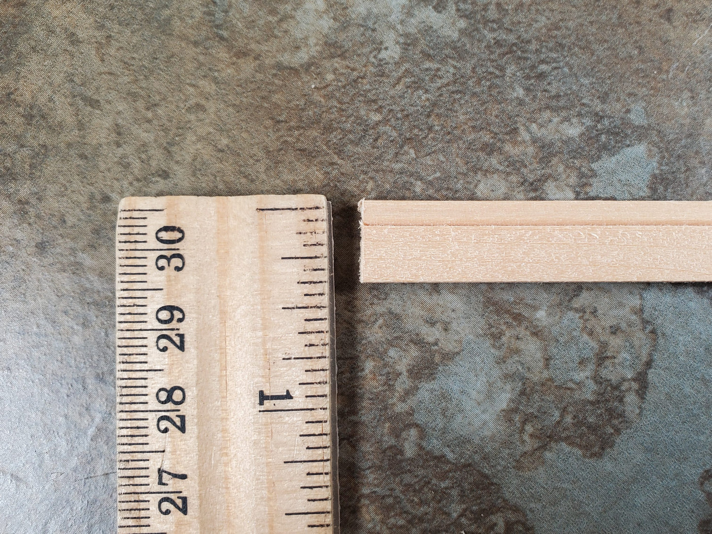 Dollhouse Baseboard Trim w/ Wire Channel 7/16" tall x 18" 1:12 Scale CLA70304