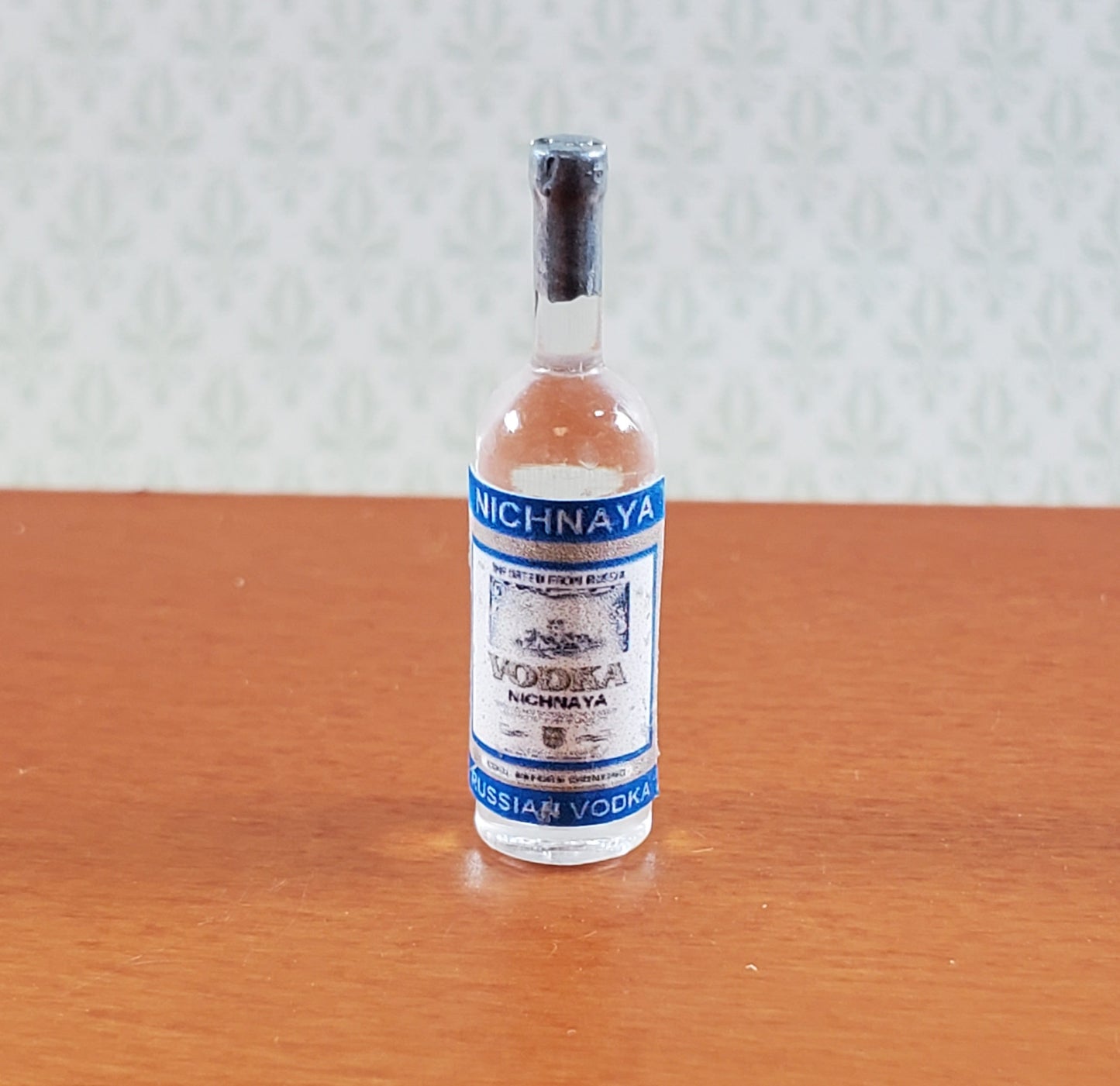 Dollhouse Bottle of Vodka 1:12 Scale Miniature Drinks Handmade