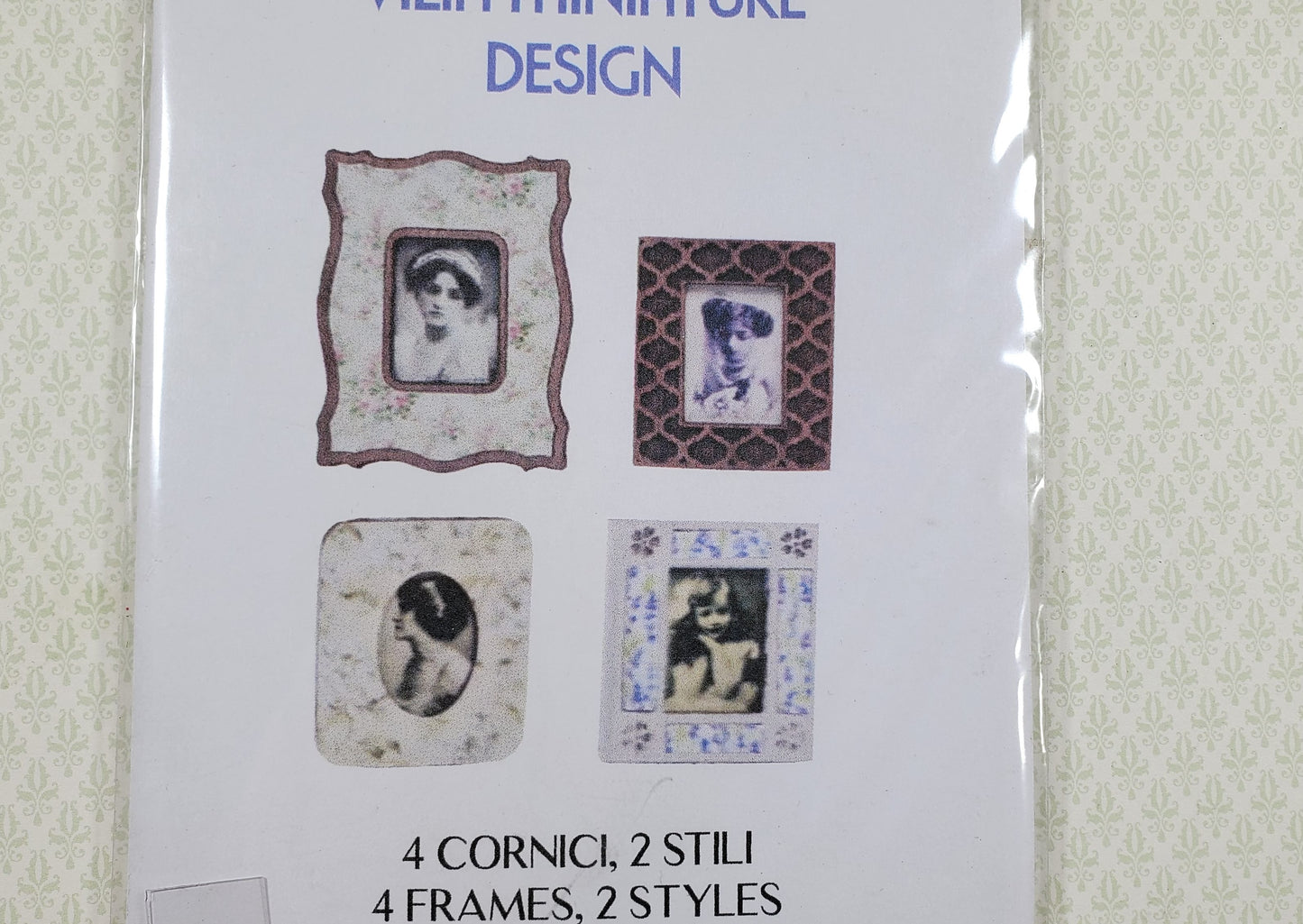 Dollhouse Picture Frame Kit B DIY 1:12 Scale Miniature Cut from Walnut