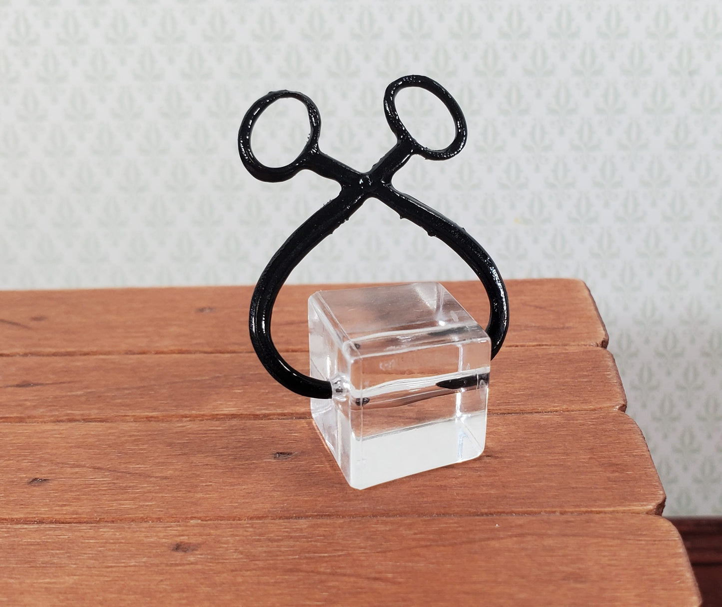 Dollhouse Ice Block with Tongs for Icebox 1:12 Scale Miniature Kitchen Accessory