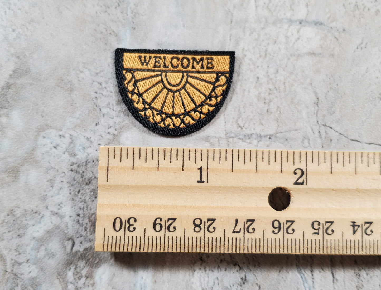 Dollhouse HALF SCALE Welcome Mat 1:24 Miniature Rug