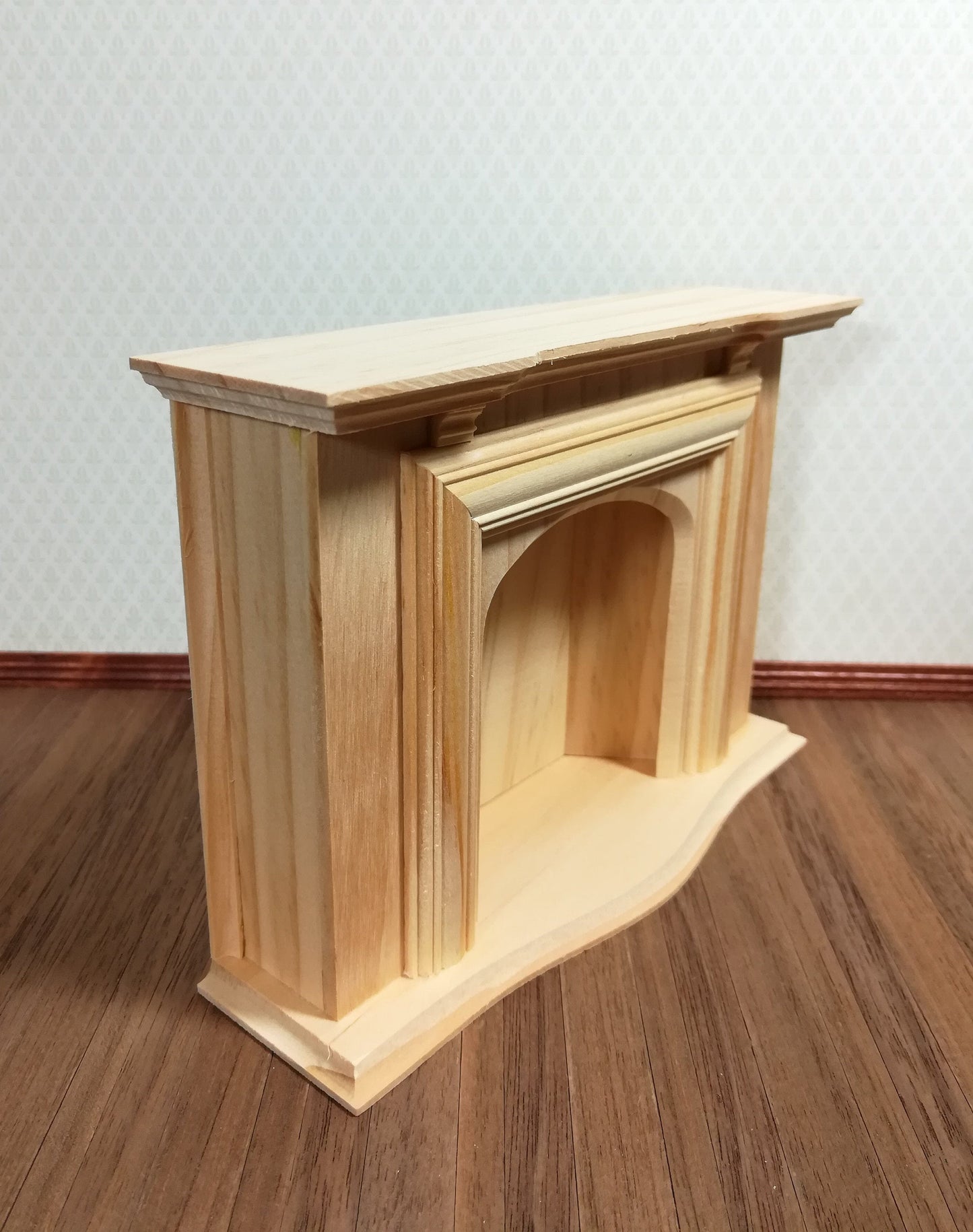 Dollhouse Miniature Fireplace Large by Houseworks DIY 1:12 Scale Furniture Unfinished