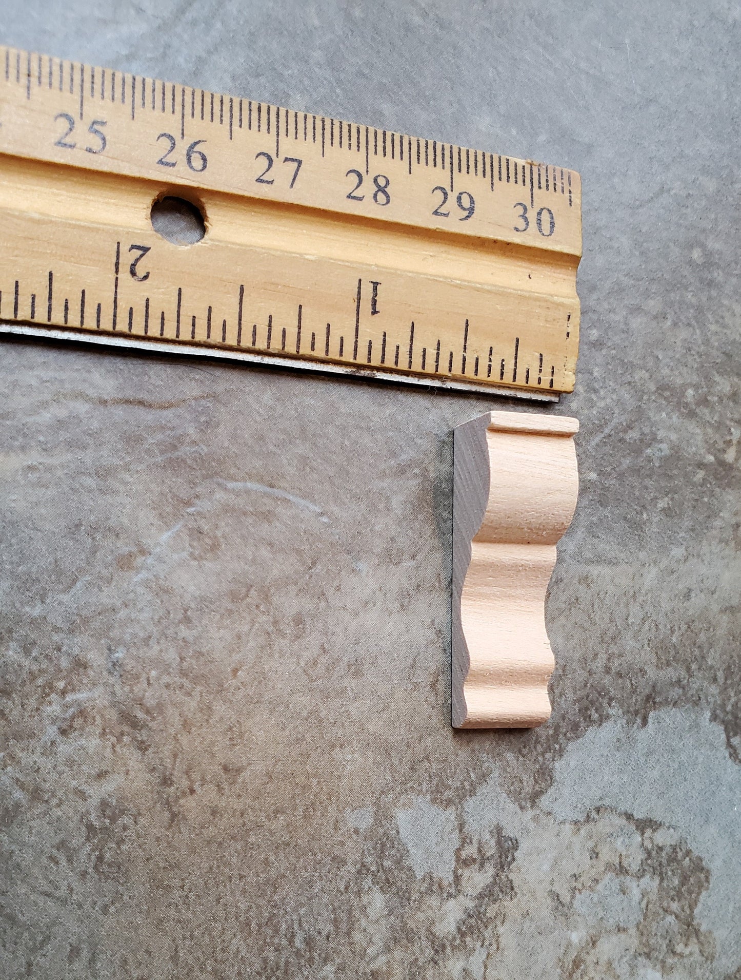 Dollhouse Miniature Wood Corbels or Decorative Brackets 1:12 Scale Set of 4