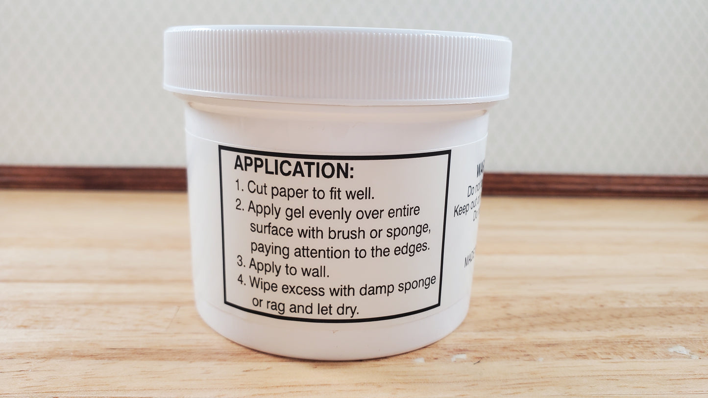New Creations Dollhouse Wallpaper Paste Gel 5 oz Dries Clear