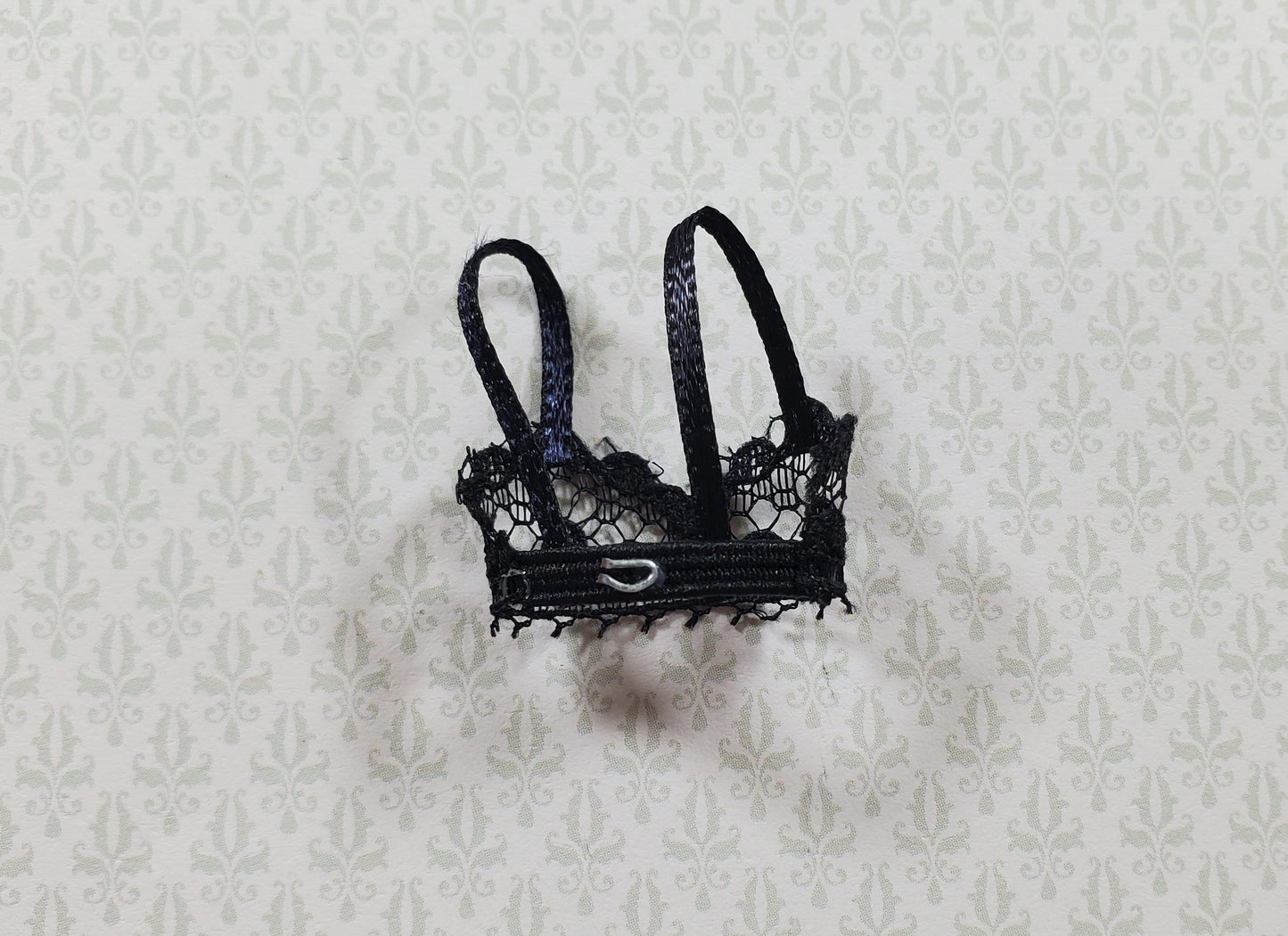 Dollhouse Underwear Ladies Bra Black 1:12 Scale Miniature