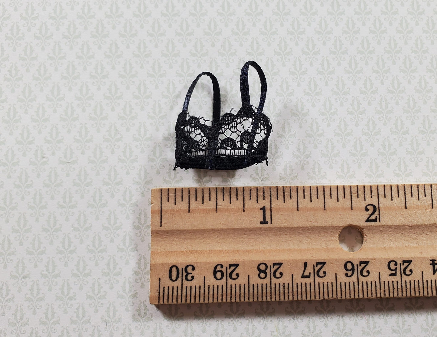 Dollhouse Underwear Ladies Bra Black 1:12 Scale Miniature