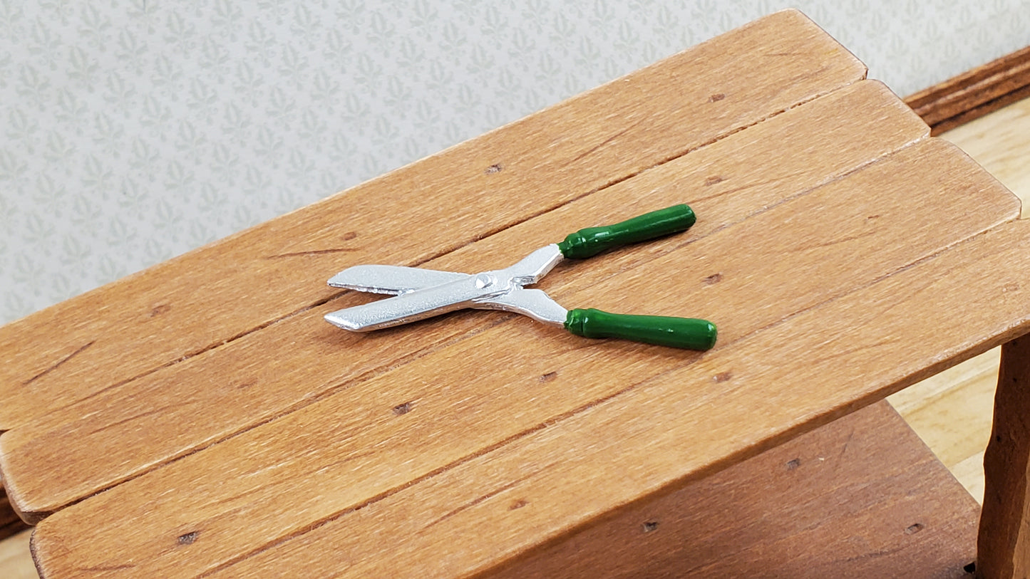 Dollhouse Hedge Clippers Metal Miniature Garden Accessories Tools 1:12 Sale