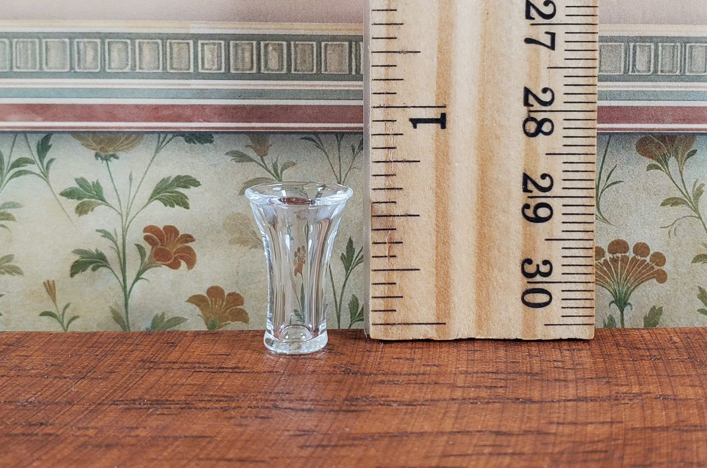 Dollhouse Tall Clear Beer Glass 1:12 Scale Miniature Glasses Dishes