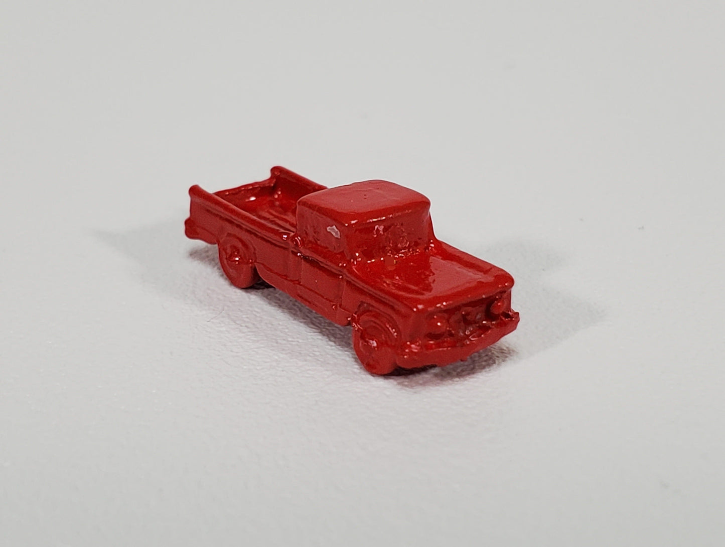 Dollhouse Toy Truck Red Painted Metal 1:12 Scale Miniature Nursery