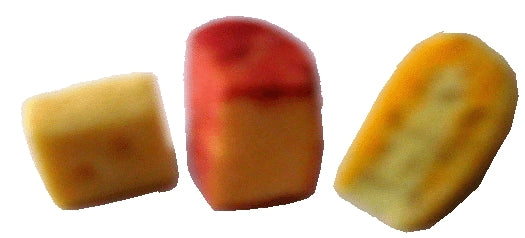 Dollhouse Various Cheese Wedges Set of 3 1:12 Scale Miniature Food Handmade