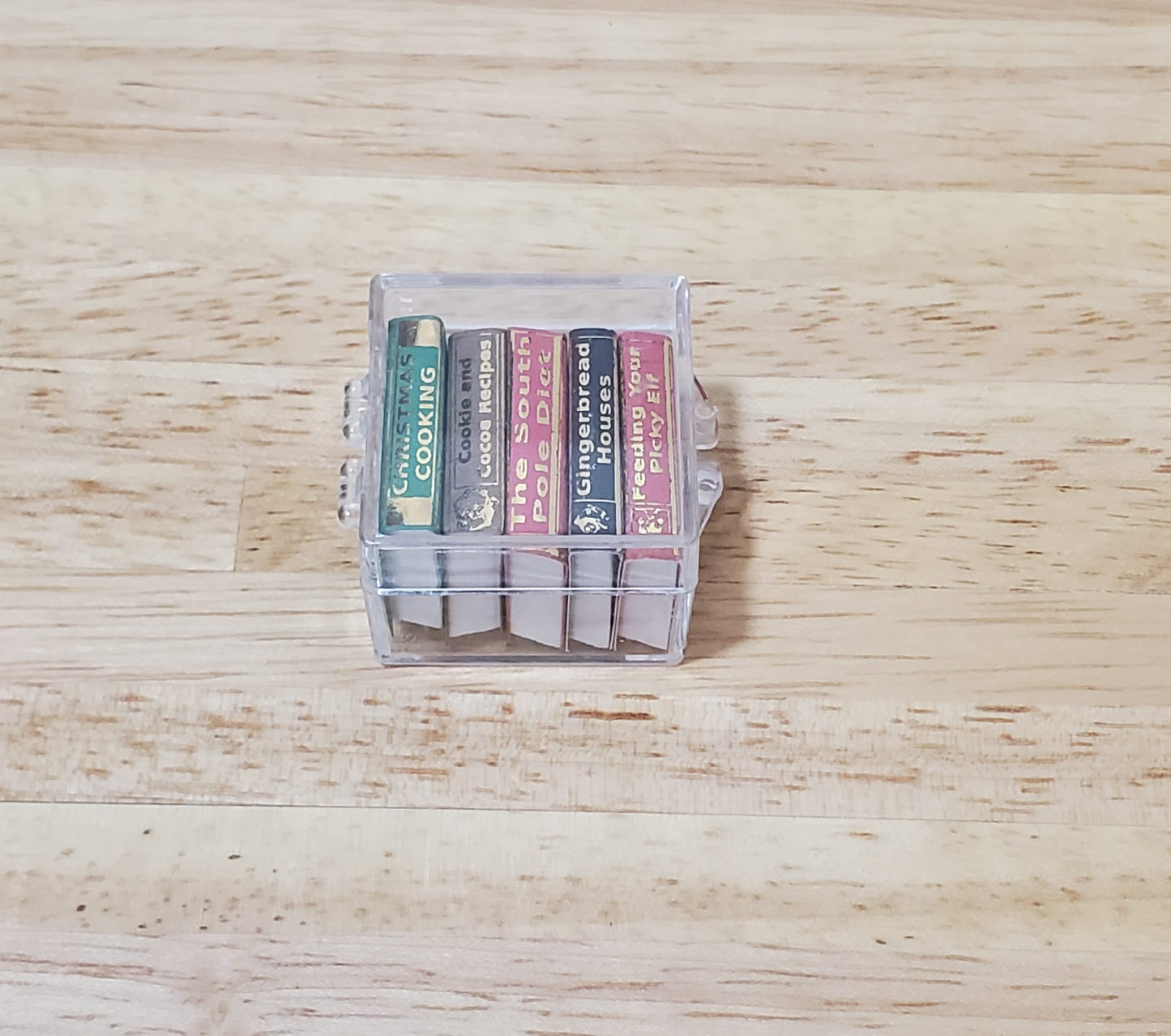 Dollhouse Christmas Books x5 Set 1 1:12 Scale Miniatures (blank inside) Handmade