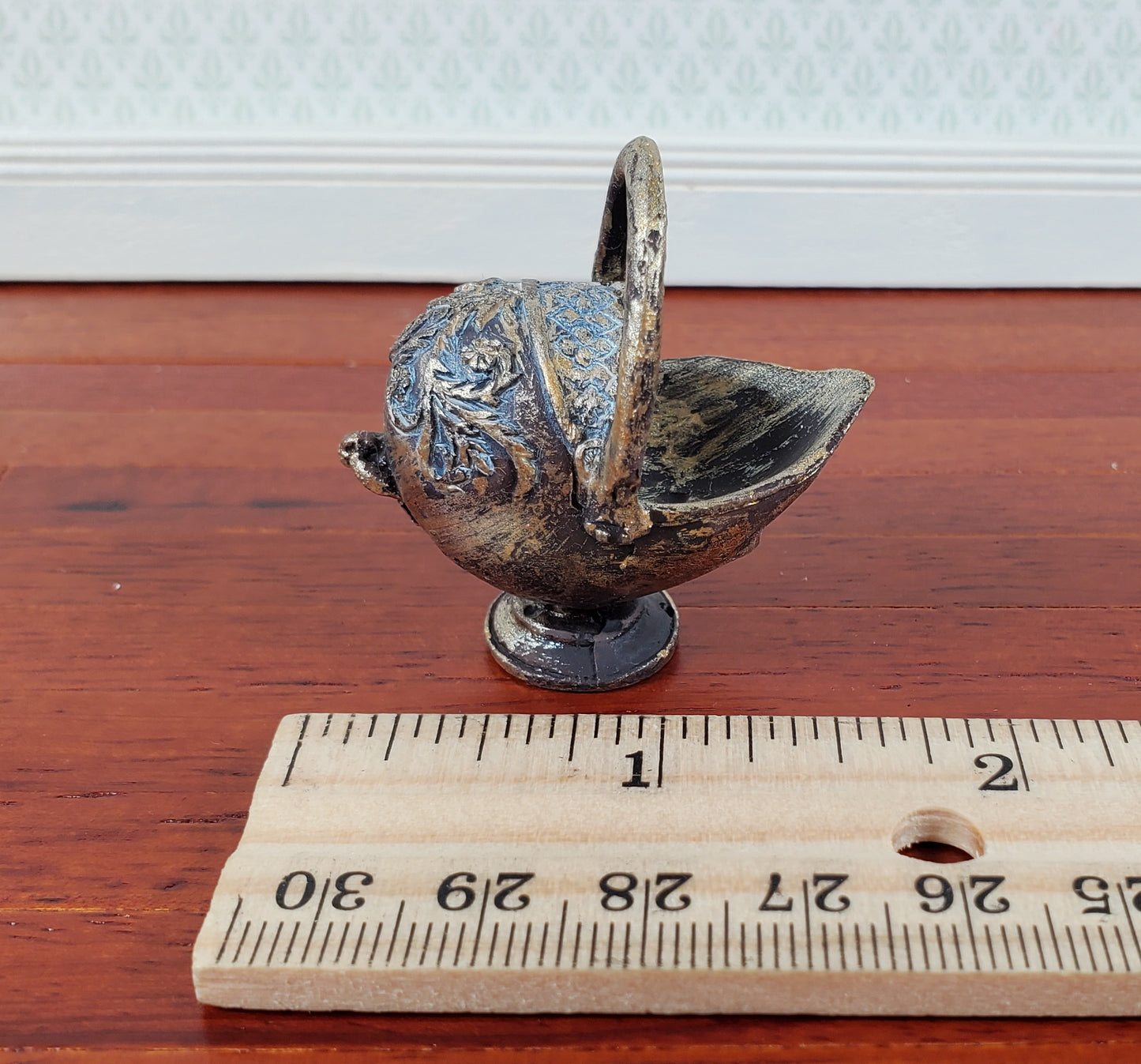 Dollhouse Coal Scuttle Bucket Fireplace Accessory Resin 1:12 Scale Miniature