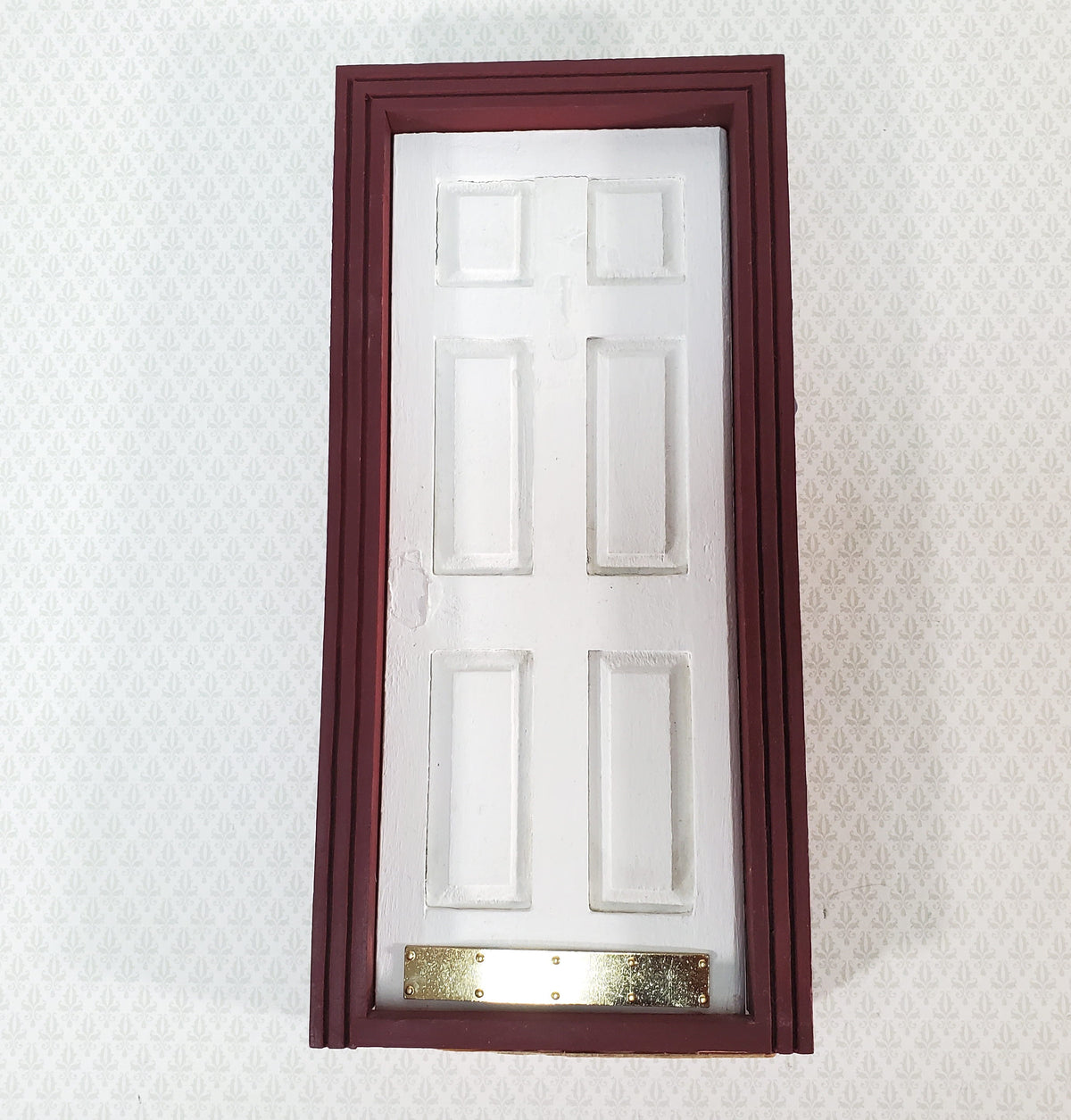 Dollhouse Door Kick Plates Gold Plated Brass 1:12 Scale Miniature Set of 2