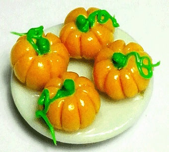 Dollhouse Halloween Petit Fours on a White Plate 1:12 Scale Miniature Food