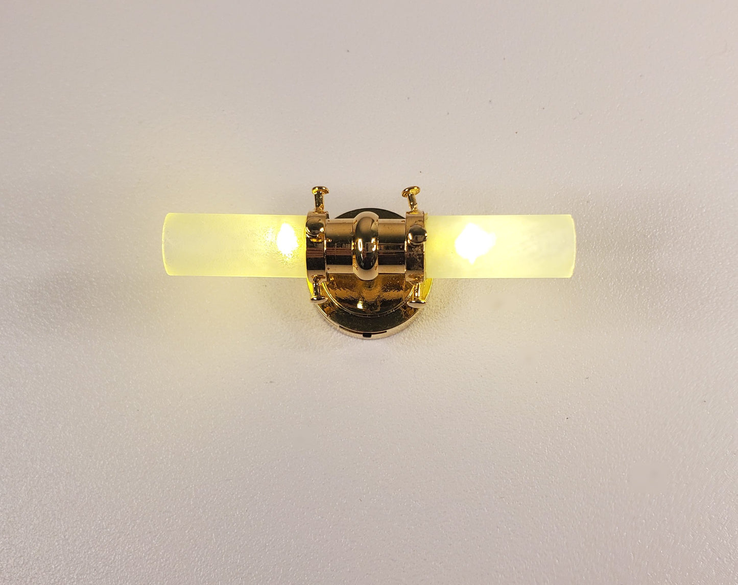 Dollhouse Battery Tube Light Wall Sconce Modern Miniature 1:12 Scale Houseworks