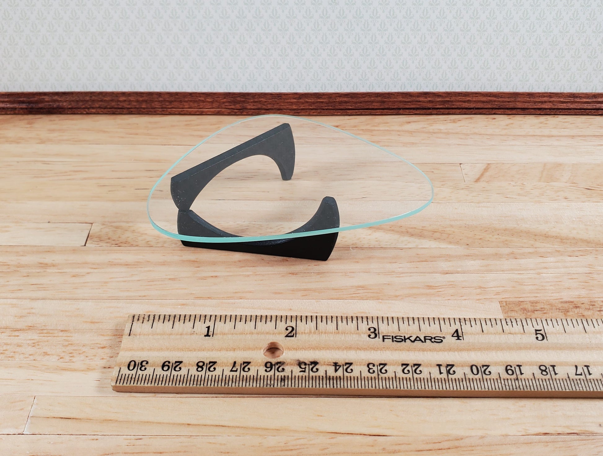 Modern Noguchi Style Coffee Table with Real Glass by Warren Richardson