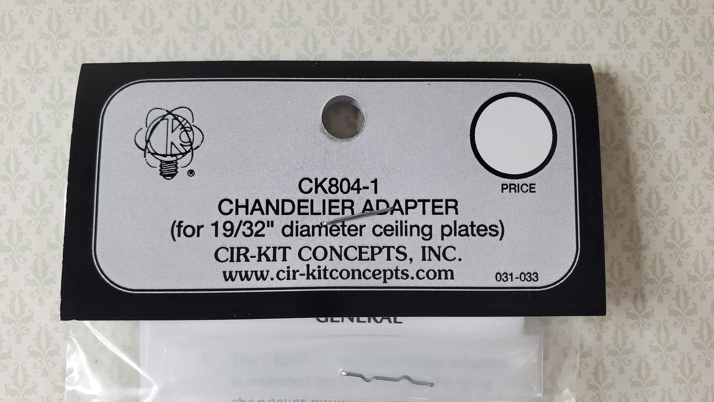 Cir-Kit Chandelier Adaptor for Lights 1:12 Dollhouses CK804-1 19/32" Diameter
