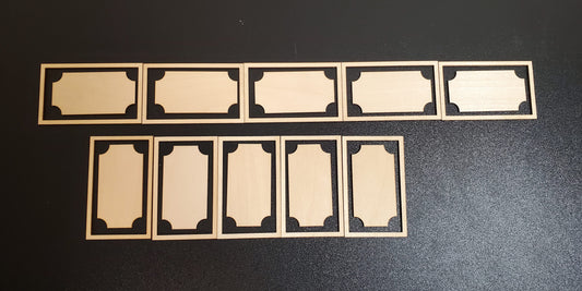 Dollhouse Wall Panels 2 Part 10 pieces 1:12 Scale DIY Miniatures Classic Style