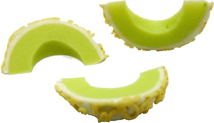 Dollhouse Honeydew Melon Sliced Set of 3 1:12 Scale Miniature Food Kitchen Fruit