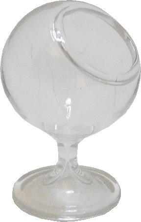 Dollhouse Glass Terrarium on Stand 1:12 Scale Retro Miniature