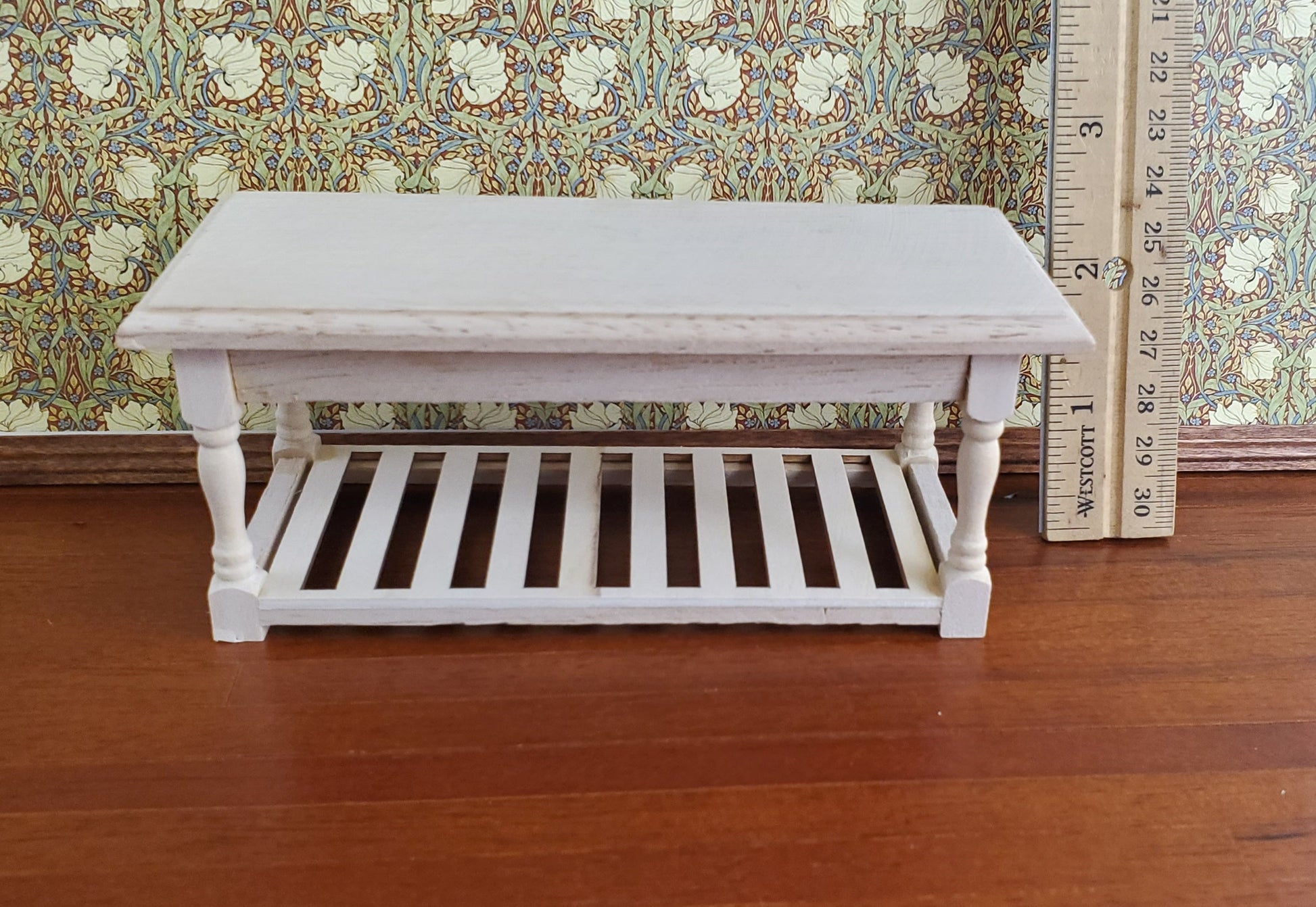Dollhouse Miniature Large Kitchen Prep Table 1:12 Scale Unfinished Furniture