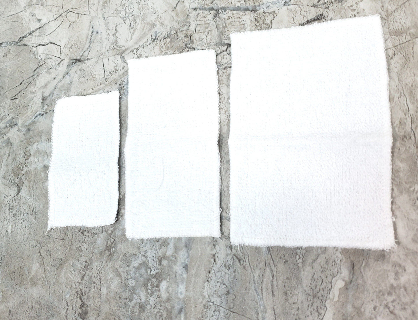 Dollhouse White Towels Set of 3 Bath or Beach 1:12 Scale Miniature Bathroom