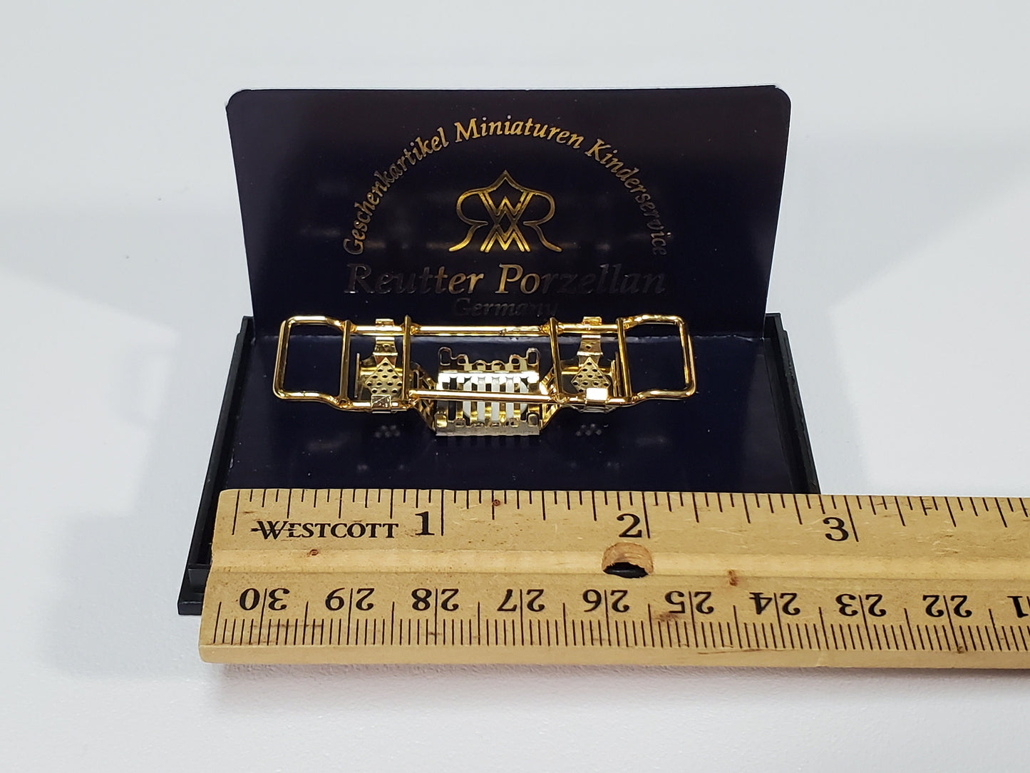 Dollhouse Bath Bridge for Bathroom Bathtub Metal by Reutter 1:12 Scale Miniature