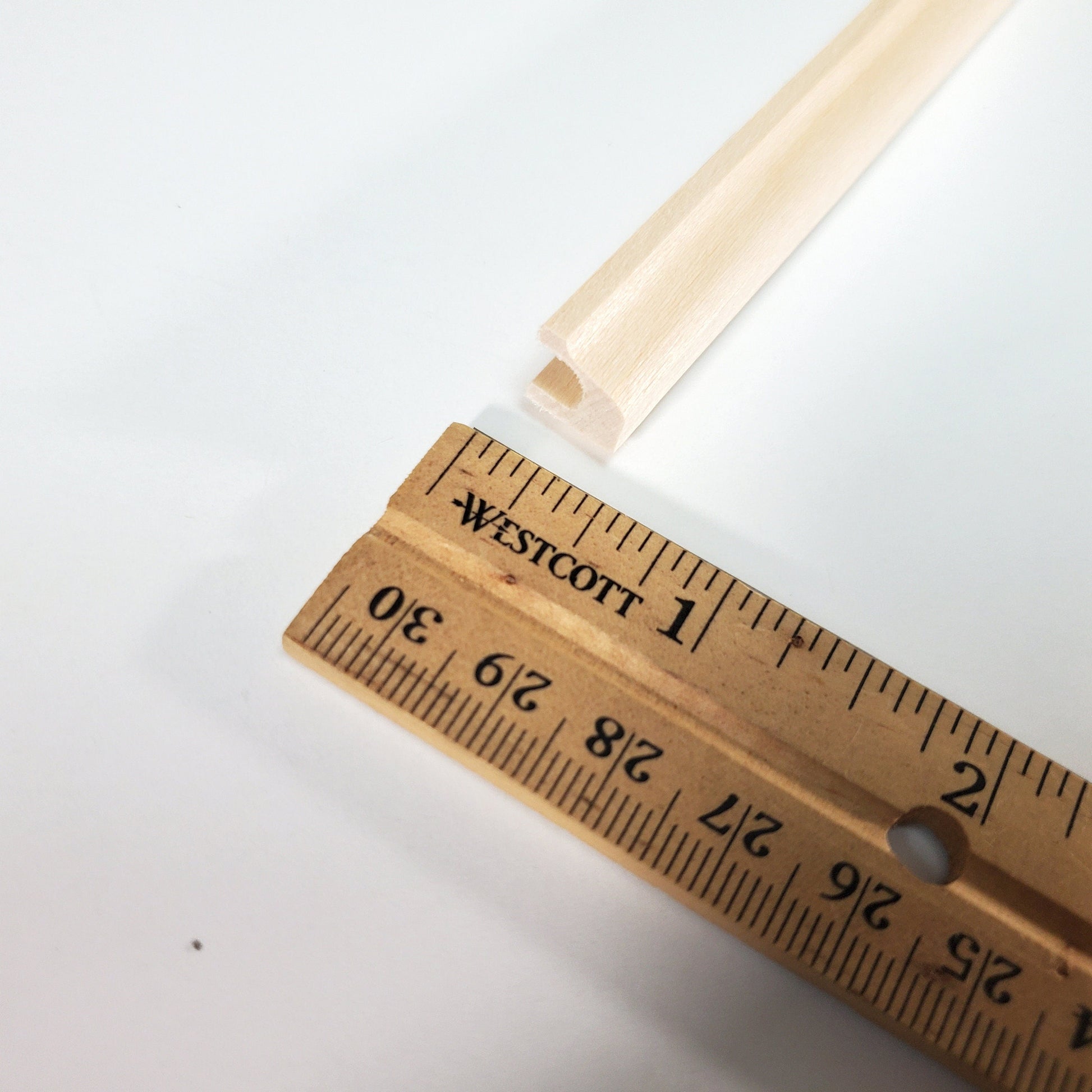 Dollhouse Rain Gutter Trim Molding Miniature Building 3/8" x 18" NE956