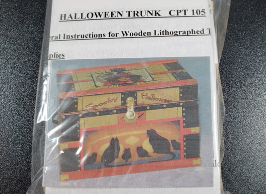 Dollhouse Halloween Trunk KIT Black Cats 1:12 Scale 1:12 Scale DIY Miniature