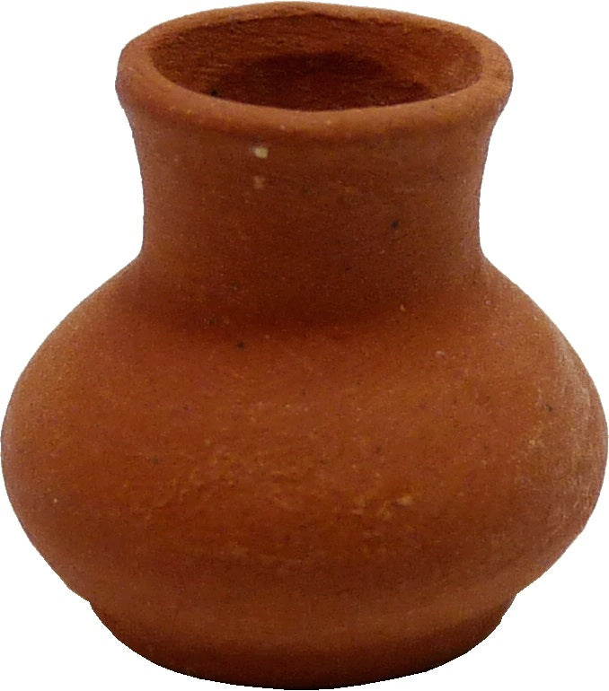 Dollhouse Small Terra Cotta Pot Urn Planter Unglazed Round 1:12 Scale Miniature