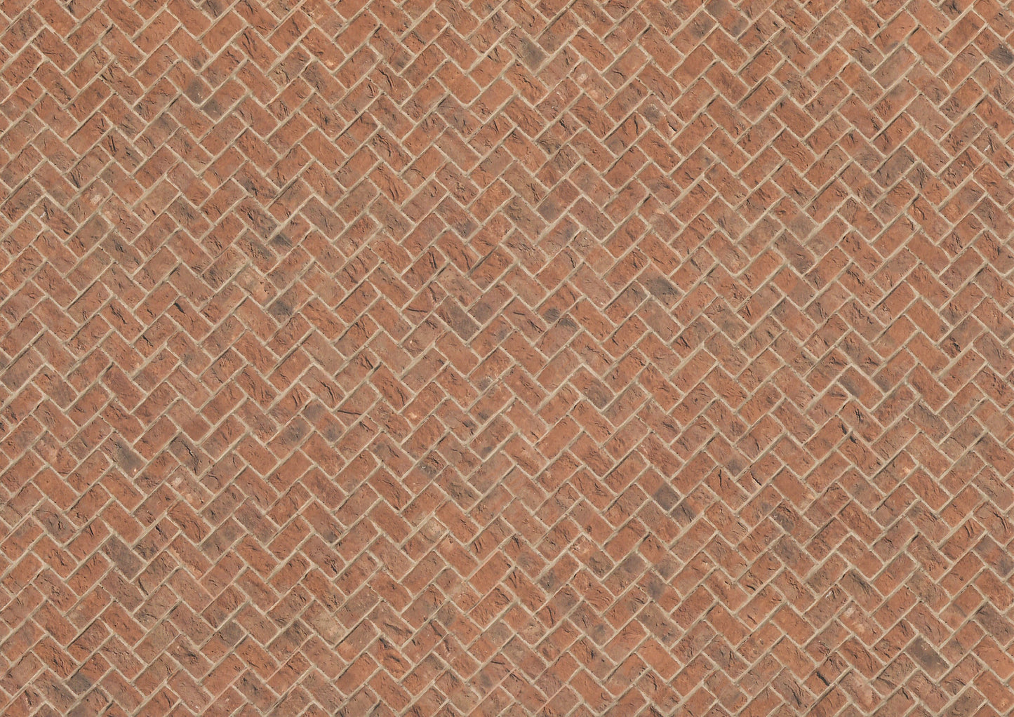 Miniature Weathered Brick Embossed Paper Herringbone Pattern 1:12 Scale Scenery