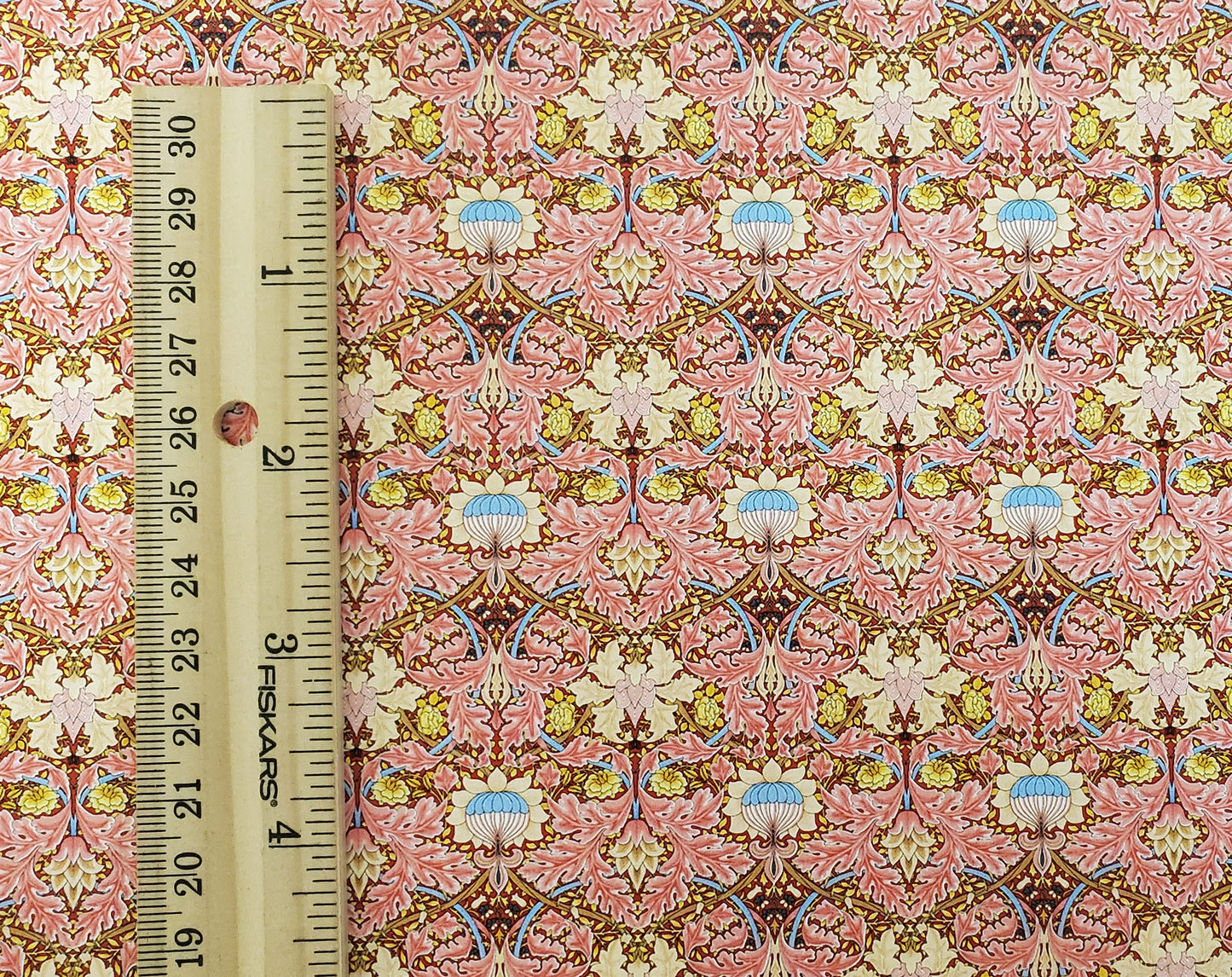 Dollhouse Wallpaper Victorian Morris Style Pink 1:12 Scale Miniature Itsy Bitsy