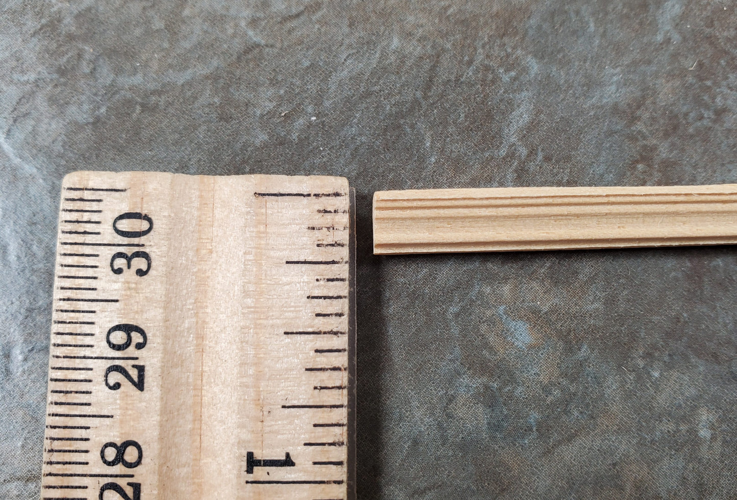 Dollhouse HALF SCALE Crown Cornice Molding 3 pc Trim 1/4" x 18" long 1:24 HW7169