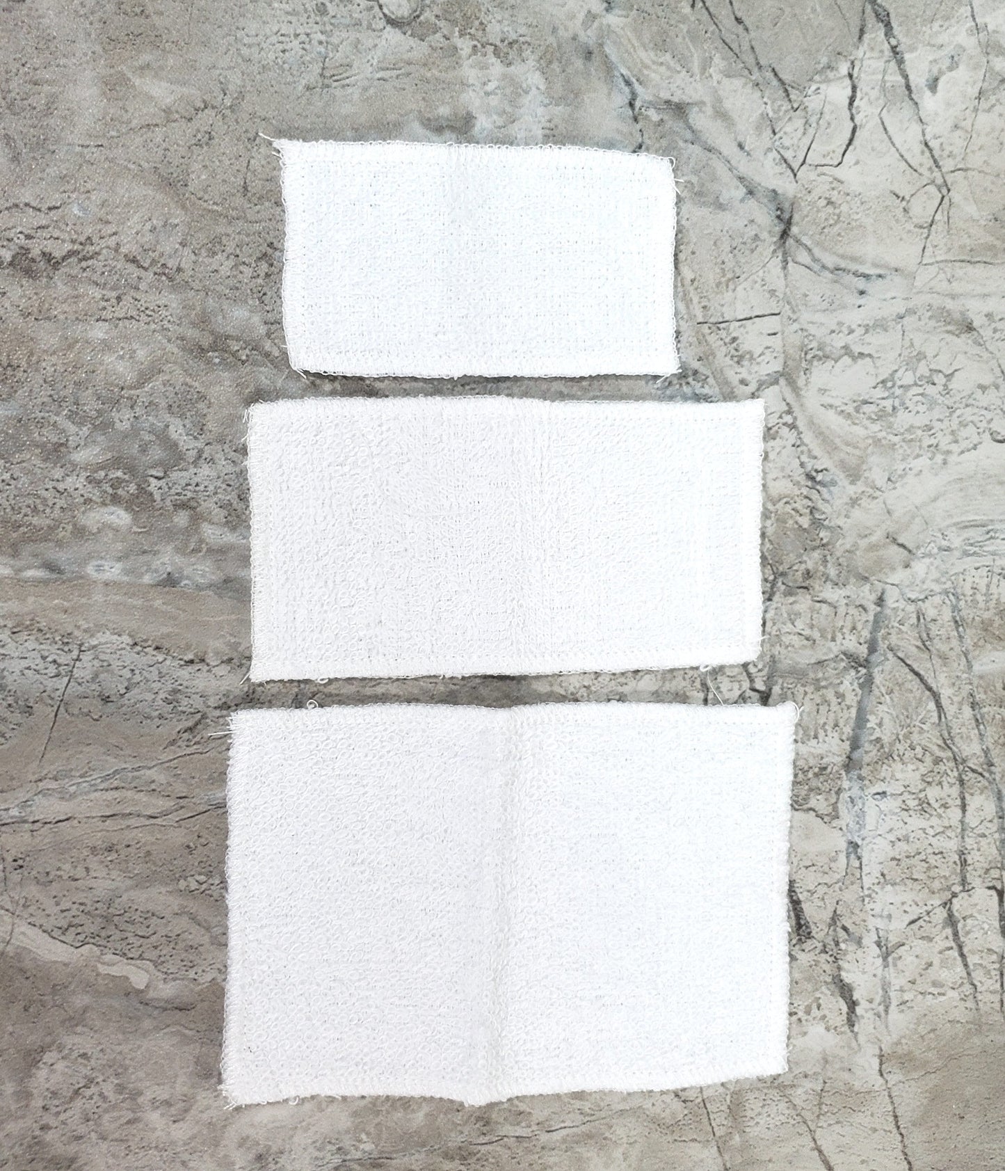 Dollhouse White Towels Set of 3 Bath or Beach 1:12 Scale Miniature Bathroom