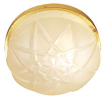 Dollhouse Frosted Round Ceiling Light 1:12 Scale Miniature 12 Volt with Plug