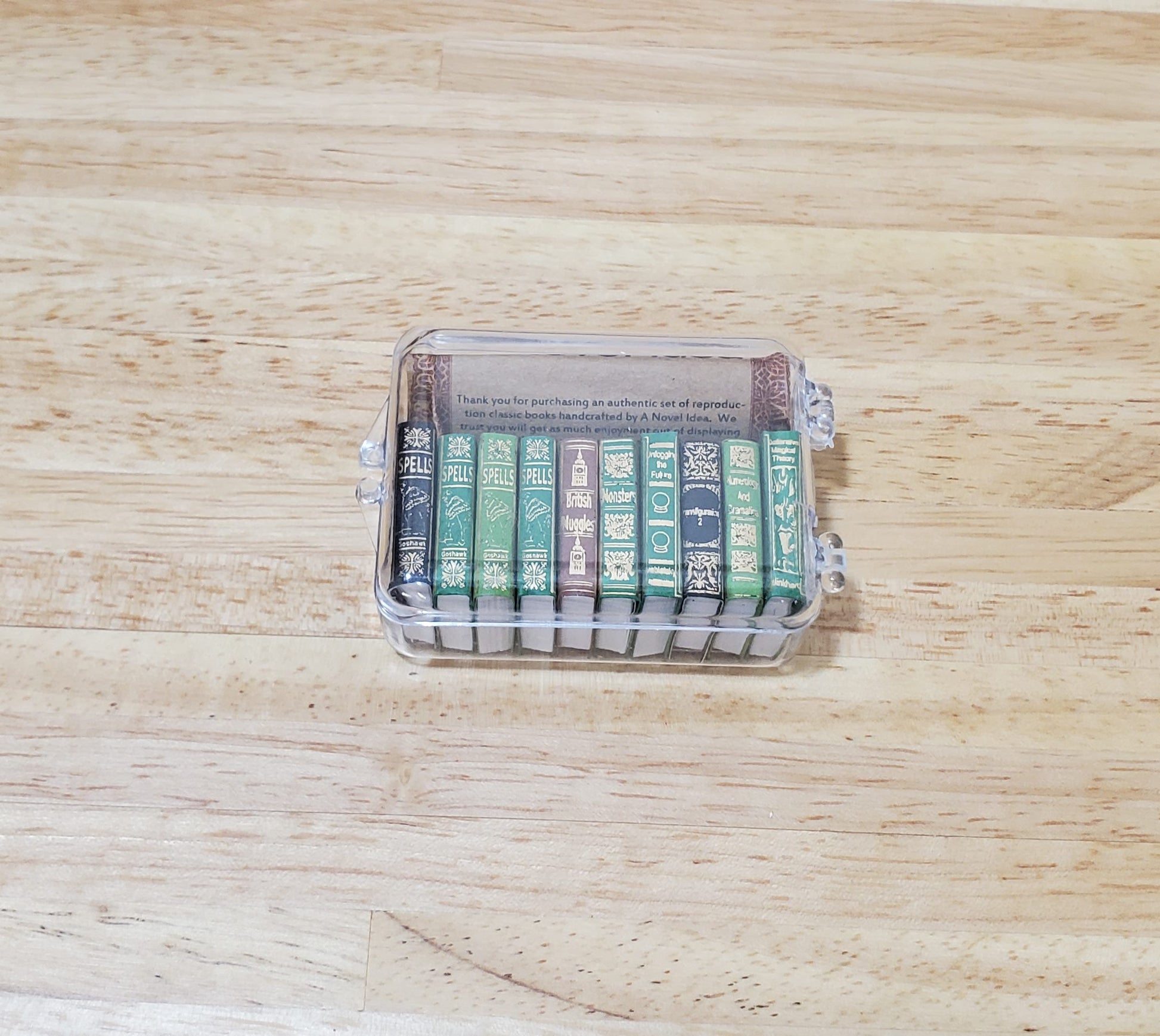 Dollhouse Books x10 Wizard School Books #3 1:12 Scale Miniatures (blank inside)