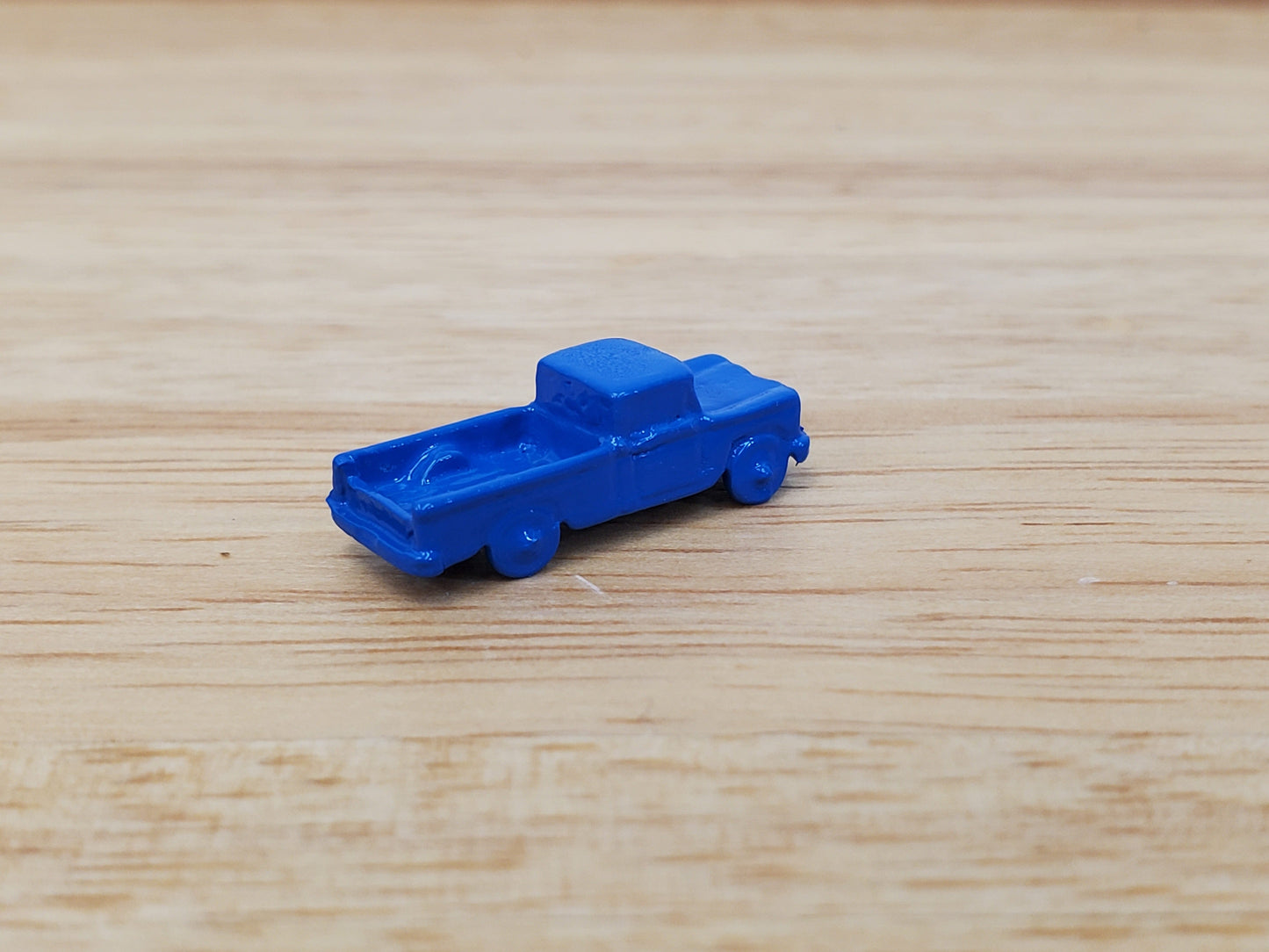 Dollhouse Toy Truck Blue Painted Metal 1:12 Scale Miniature Nursery
