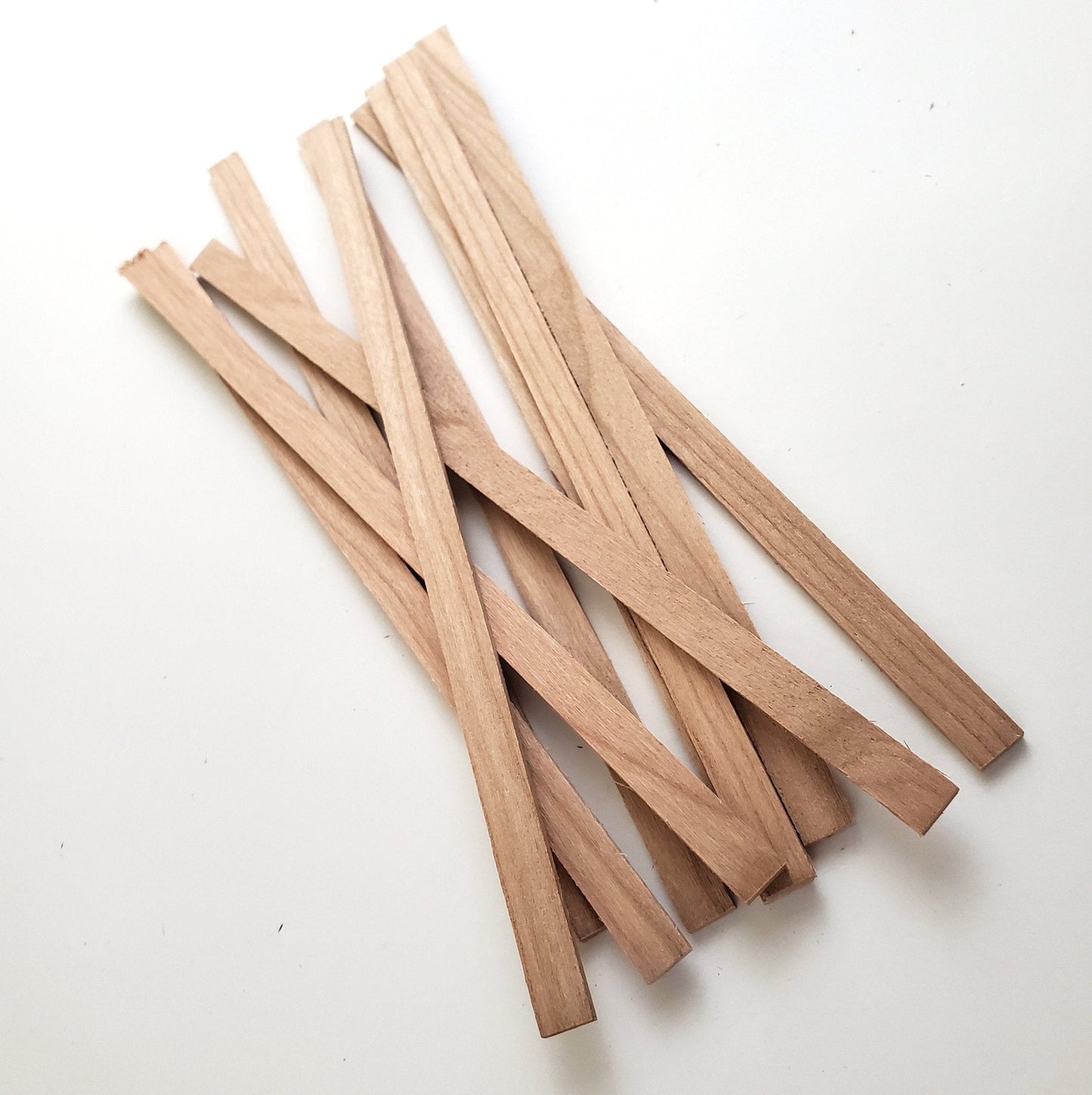 Cherry Wood Strips 10 Pieces 1/16" x 1/4 x 6" Long Crafts Models Miniatures - Miniature Crush