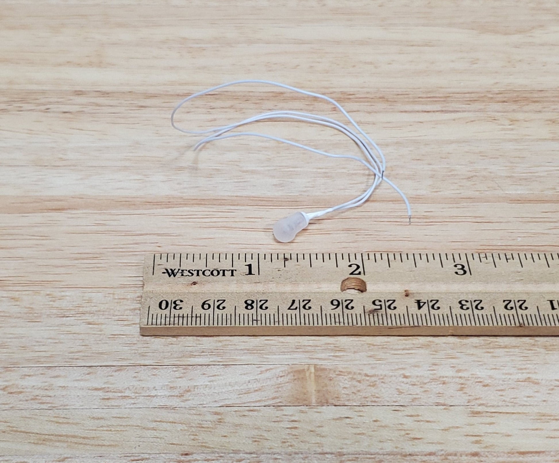 Cir-Kit Pea Bulb Frosted Light Fixture with Wire 1:12 Scale Dollhouse Miniature Attics Closets - Miniature Crush