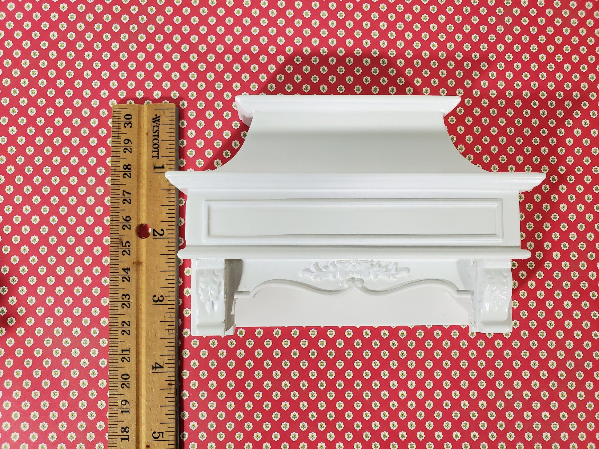 Dollhouse Stove Hood Vent White Wood 1:12 Scale Miniature Kitchen Oven Fan