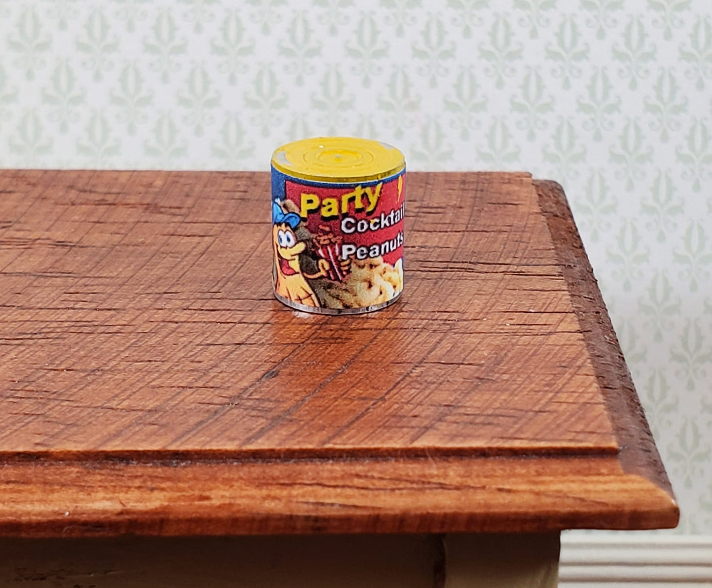 Dollhouse Peanuts Can Cocktail Party Style 1:12 Scale Miniature Food Groceries