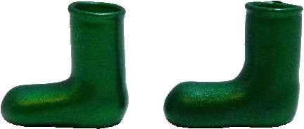 Dollhouse Green Glass Boot Set of 2 1:12 Scale Miniature Decoration