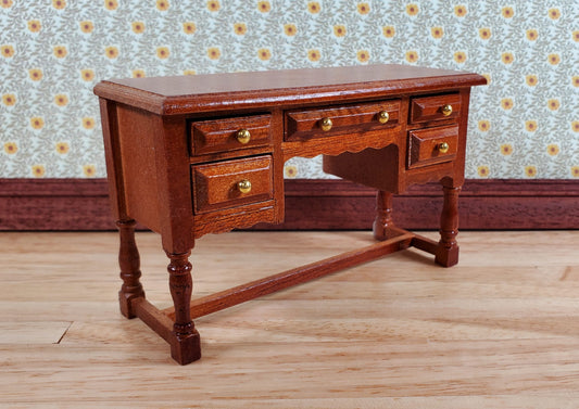 Dollhouse Vanity or Dressing Table with Drawers 1:12 Scale Miniature Furniture