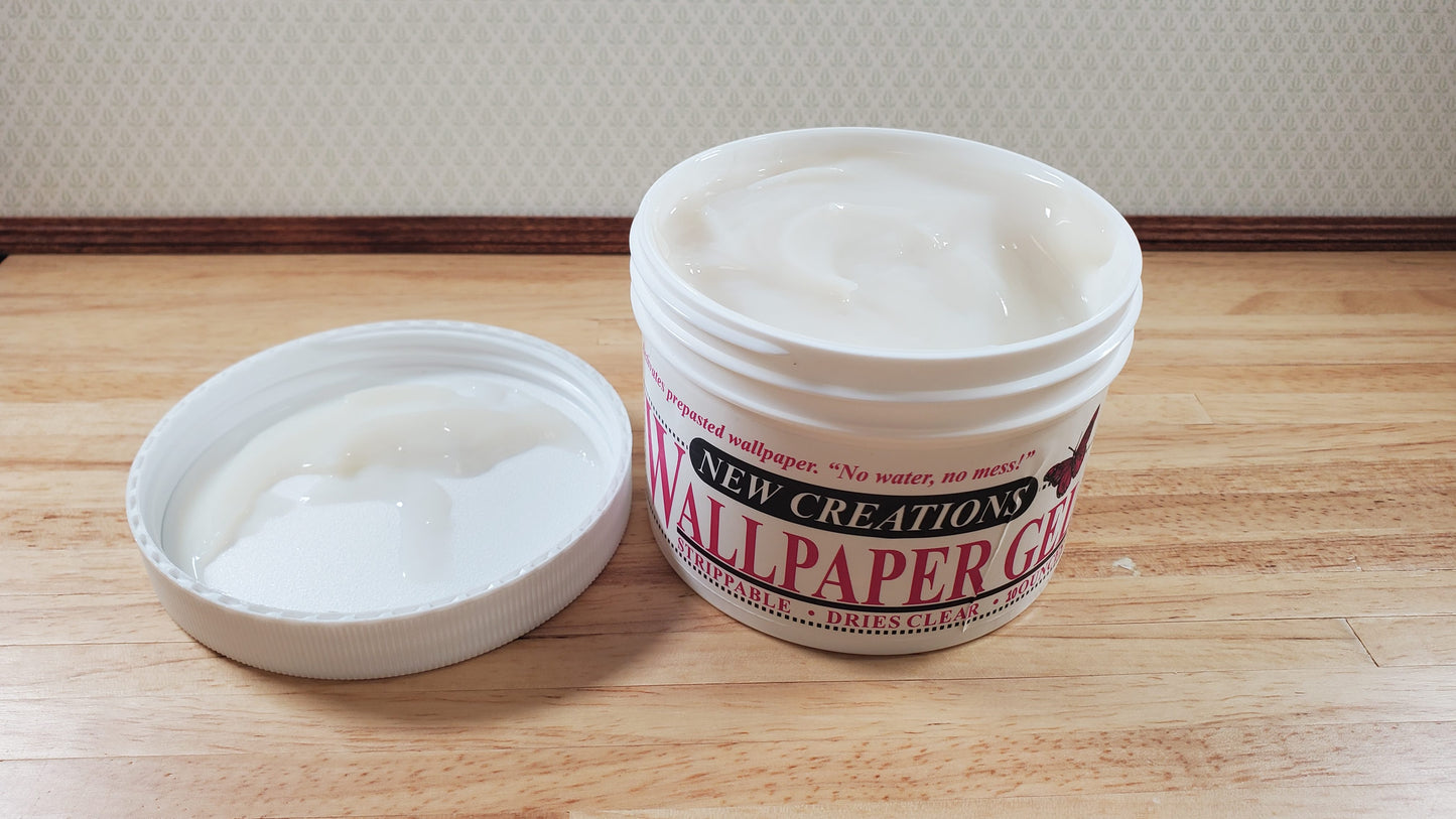 New Creations Dollhouse Wallpaper Paste Gel 10 oz Dries Clear
