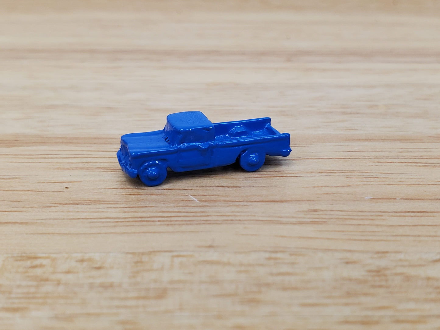 Dollhouse Toy Truck Blue Painted Metal 1:12 Scale Miniature Nursery
